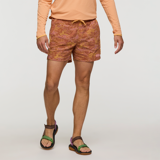 Brinco 5" Short - Print - Men's - Scenic Route Faded Brick - US 8006