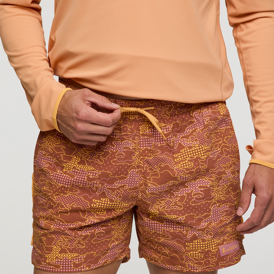 Brinco 5" Short - Print - Men's - Scenic Route Faded Brick - US 8006