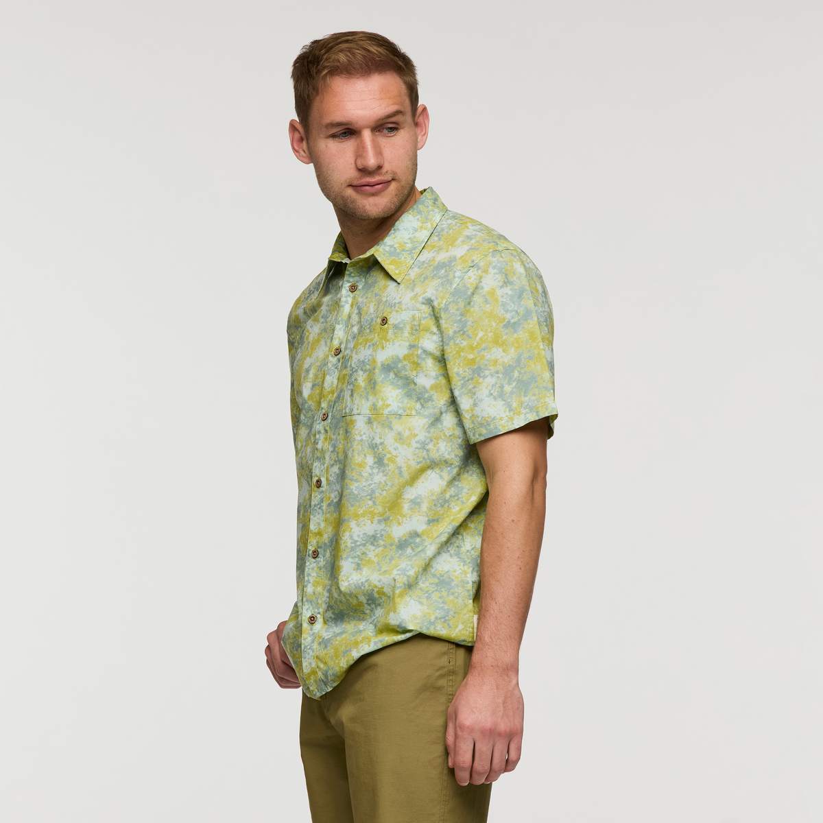 Estival Button Up Shirt - Print - Men's - Galactic Lemongrass - US 9418