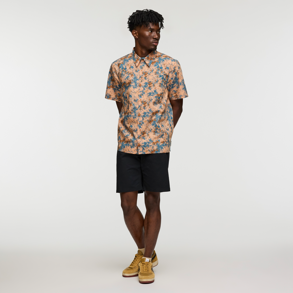 Estival Button Up Shirt - Print - Men's - Galactic Lemongrass - US 9418