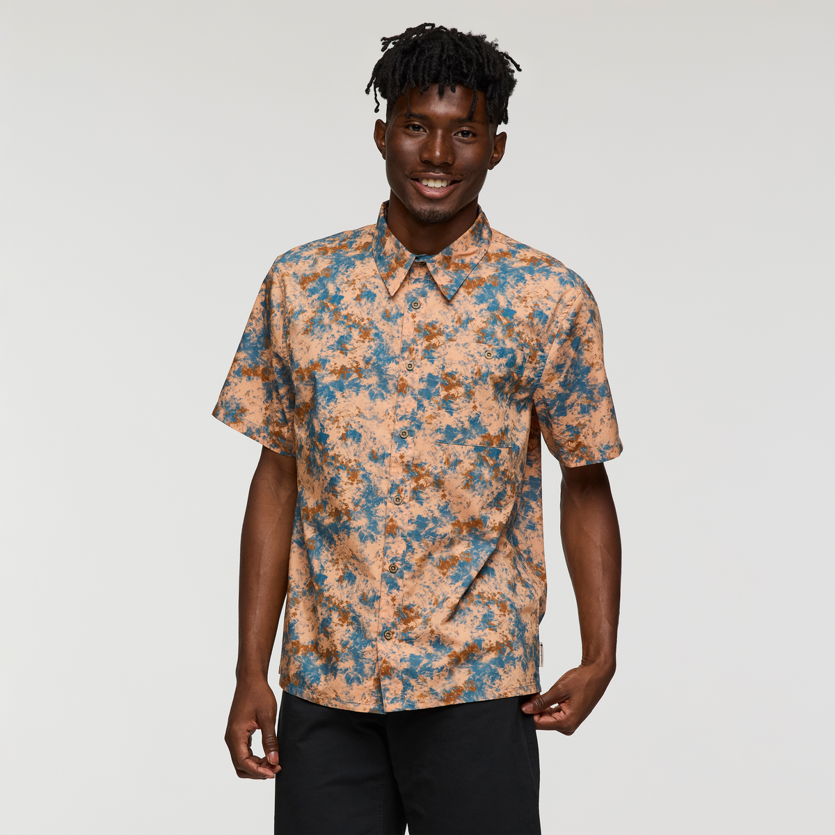 Estival Button Up Shirt - Print - Men's - Galactic Lemongrass - US 9418