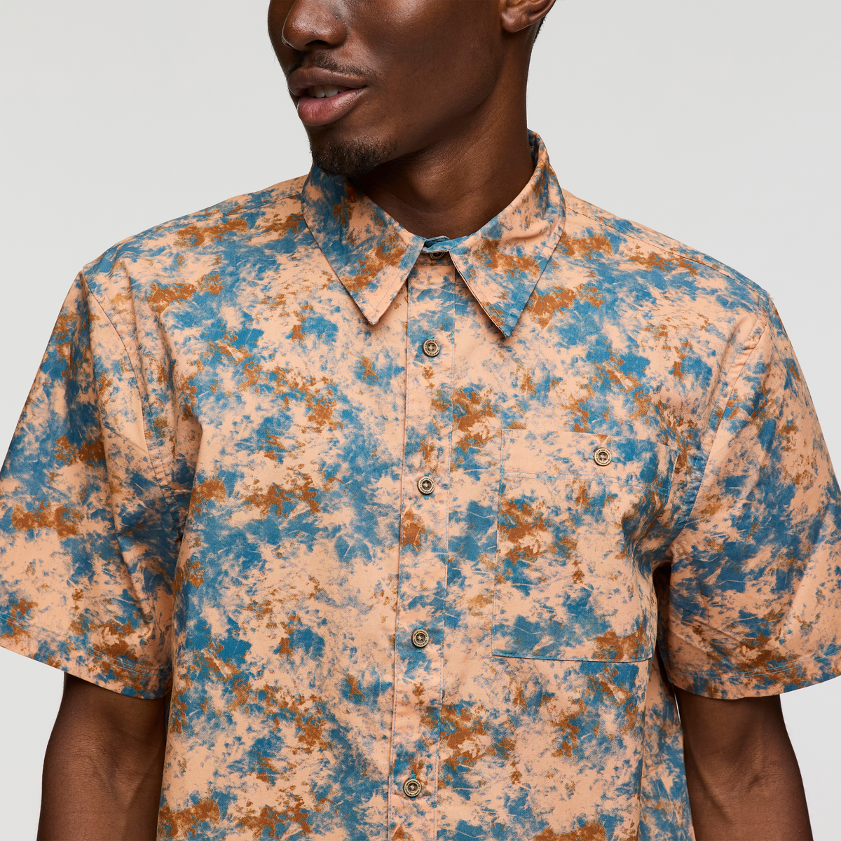 Estival Button Up Shirt - Print - Men's - Galactic Lemongrass - US 9418