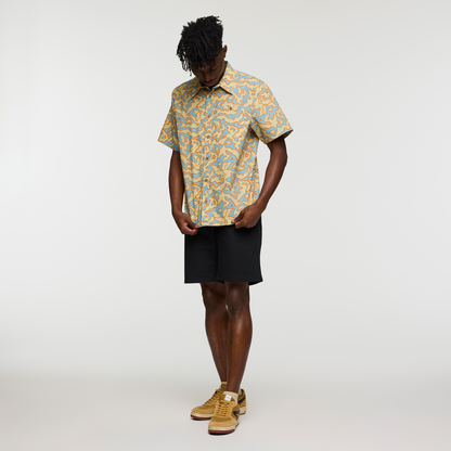 Estival Button Up Shirt - Print - Men's - Island Llama Grain - US 3945