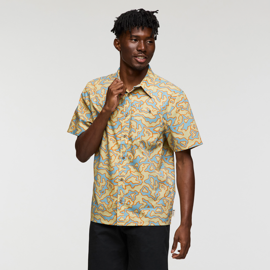 Estival Button Up Shirt - Print - Men's - Island Llama Grain - US 3945
