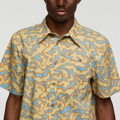 Estival Button Up Shirt - Print - Men's - Island Llama Grain - US 3945