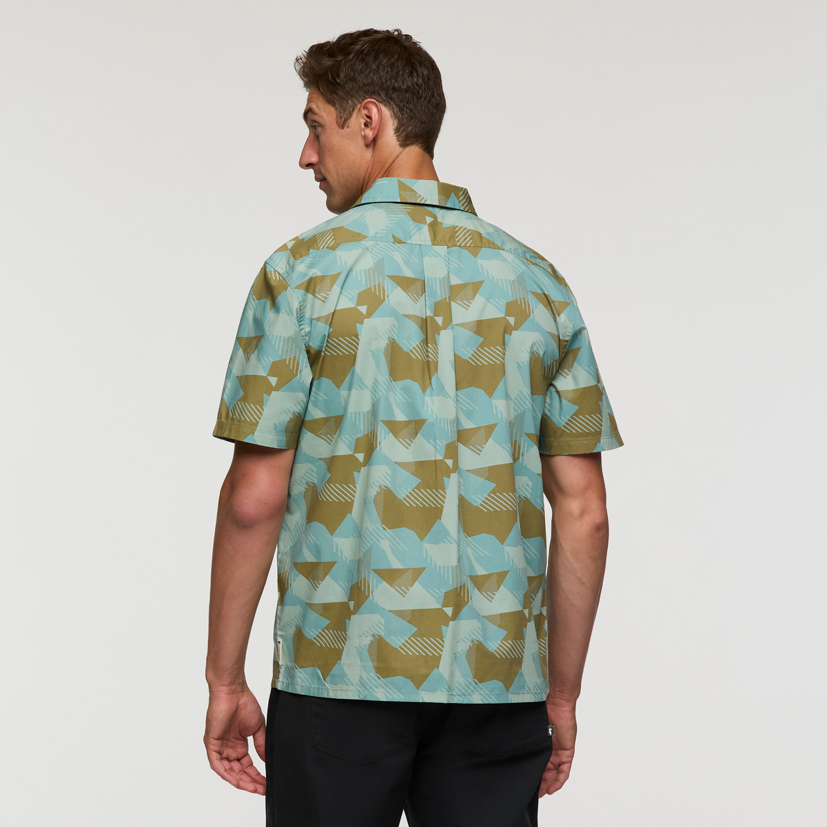 Estival Button Up Shirt - Print - Men's - Reflections Silver Leaf - US 5107