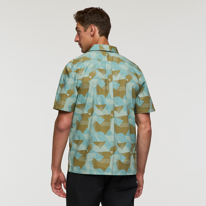 Estival Button Up Shirt - Print - Men's - Reflections Silver Leaf - US 5107