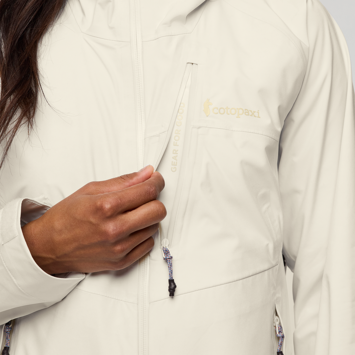 Impermeo 3L Hooded Shell Jacket - Women's - Cotopaxi Bone - US 4274