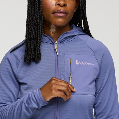 Otero Fleece Full-Zip Hooded Jacket - Women's - Blue Smoke - US 7041