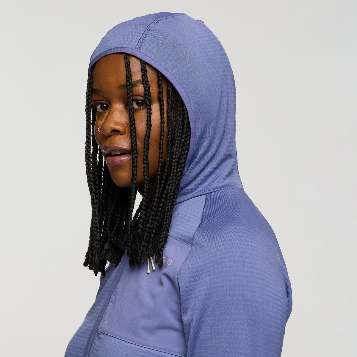 Otero Fleece Full-Zip Hooded Jacket - Women's - Blue Smoke - US 7041