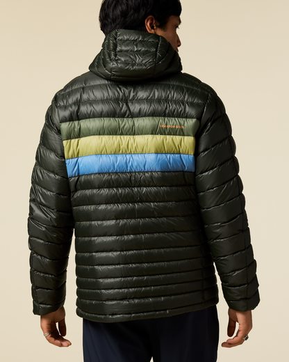 Fuego Down Hooded Jacket - Men's - Woods Stripes - US 8800