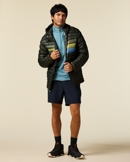 Fuego Down Hooded Jacket - Men's - Woods Stripes - US 8800
