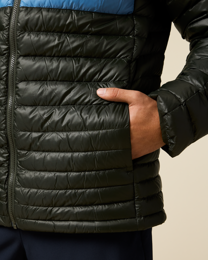 Fuego Down Hooded Jacket - Men's - Woods Stripes - US 8800