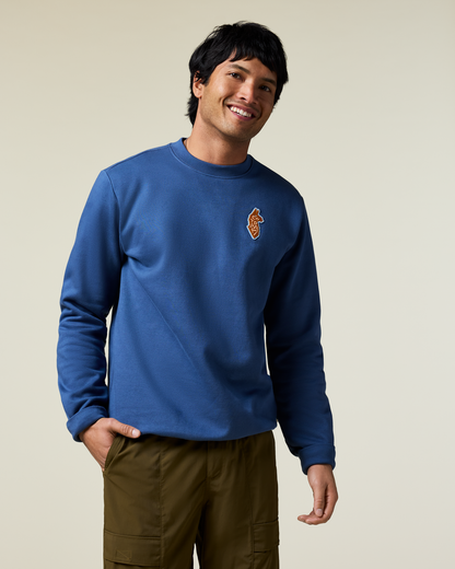 Lava Llama Crew Sweatshirt - Men's - Deep Sea - US 1356