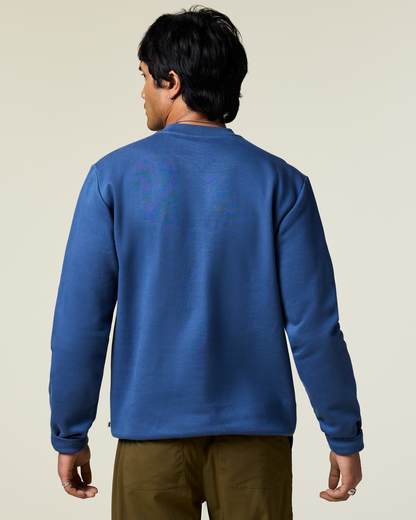 Lava Llama Crew Sweatshirt - Men's - Deep Sea - US 1356