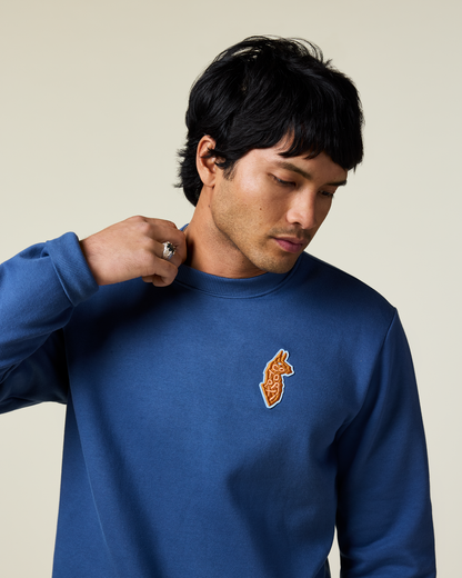 Lava Llama Crew Sweatshirt - Men's - Deep Sea - US 1356