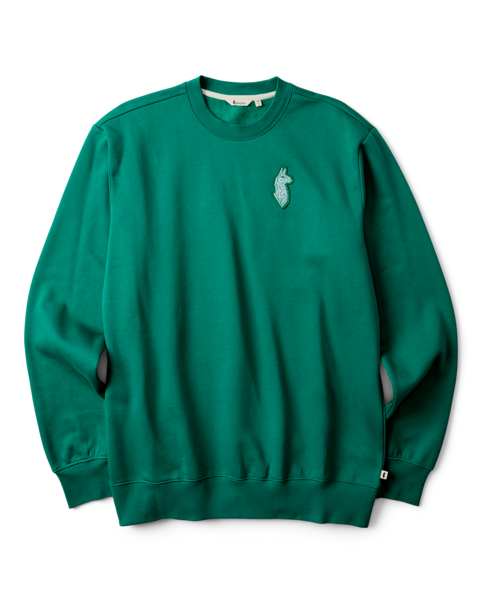 Lava Llama Crew Sweatshirt - Men's - Malachite - US 6254
