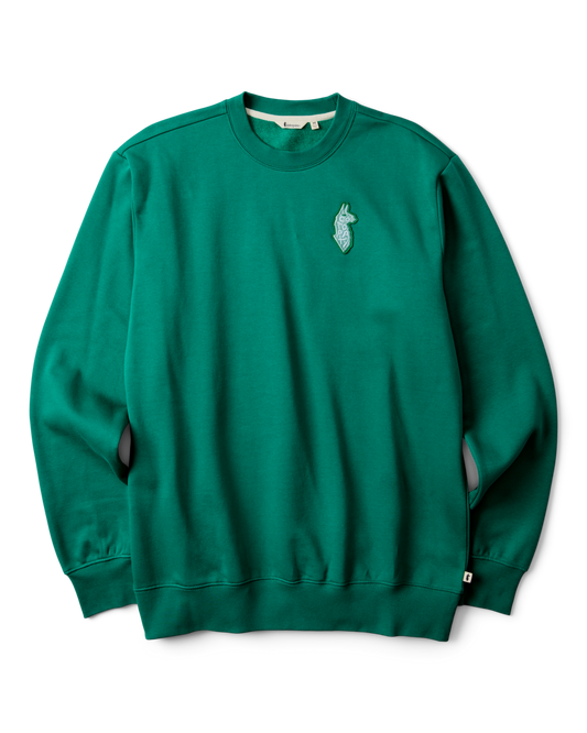 Lava Llama Crew Sweatshirt - Men's - Malachite - US 6254