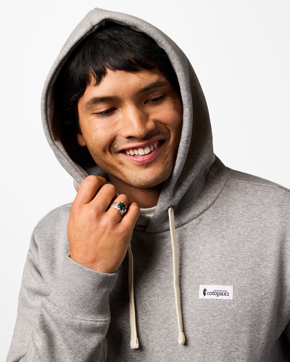 Llama Patch Pullover Hoodie - Men's - Heather Grey - US 4237