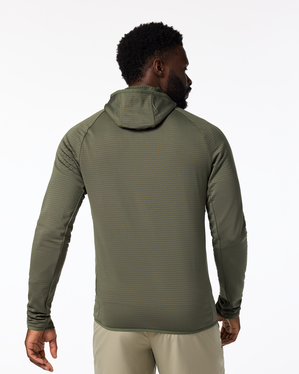 Otero Fleece Full-Zip Hooded Jacket - Men's - Fatigue - US 2249