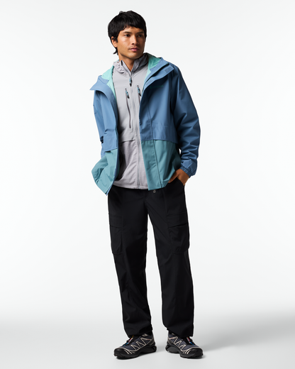 Rayu Rain Jacket - Men's - Steel Blue/Everglade - US 5142