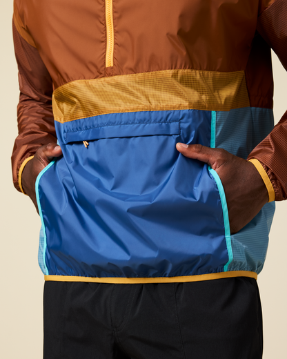 Teca Half-Zip Windbreaker - Men's - Eat More Veggies - US 1218