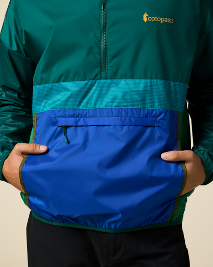 Teca Half-Zip Windbreaker - Men's - Eat More Veggies - US 1218
