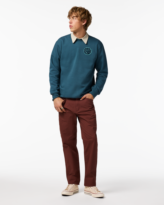 Trail To Sea Crew Sweatshirt - Men's - Ocean - US 8174