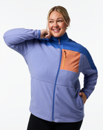Abrazo Fleece Full-Zip Jacket - Women's - Azure/Aster - US 6116