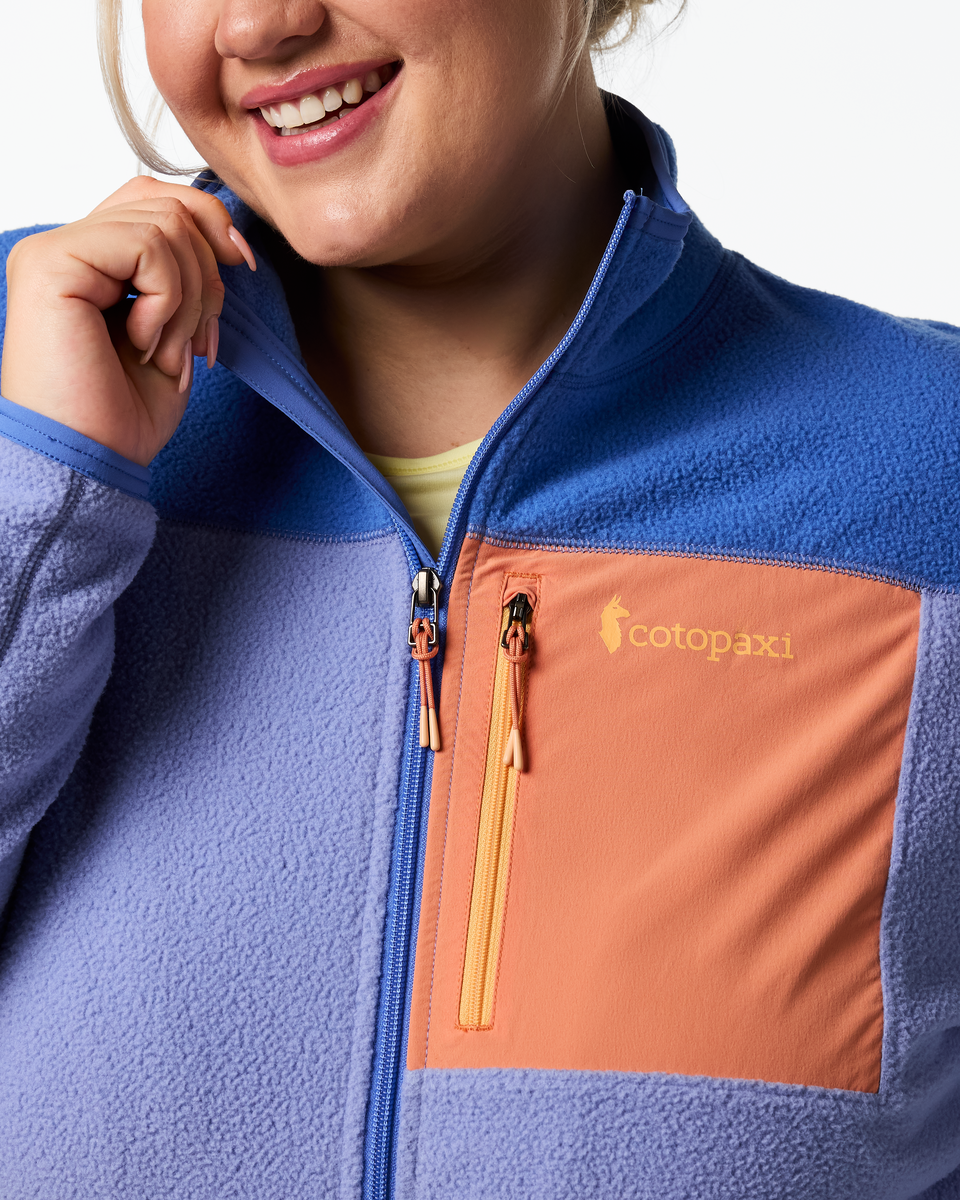 Abrazo Fleece Full-Zip Jacket - Women's - Azure/Aster - US 6116
