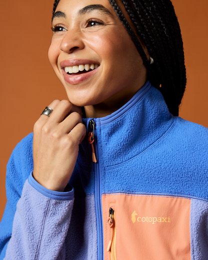 Abrazo Fleece Full-Zip Jacket - Women's - Azure/Aster - US 6116