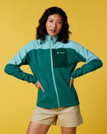 Abrazo Fleece Full-Zip Jacket - Women's - Tide Pool/Malachite - US 4813