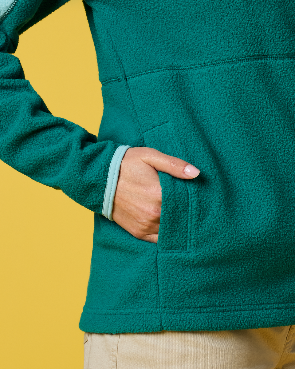 Abrazo Fleece Full-Zip Jacket - Women's - Tide Pool/Malachite - US 4813