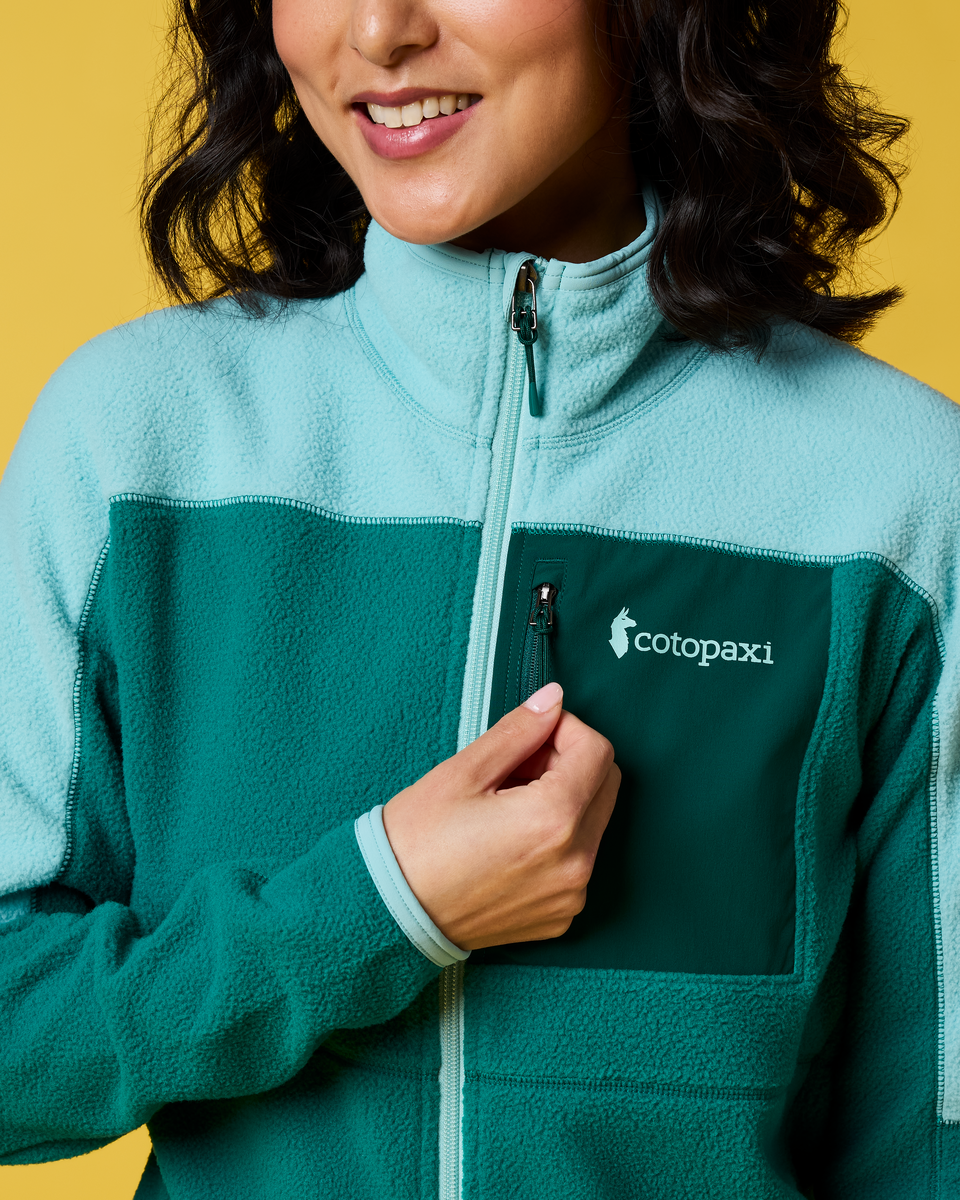 Abrazo Fleece Full-Zip Jacket - Women's - Tide Pool/Malachite - US 4813