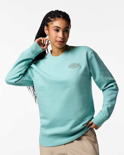 Adventure Gear Crew Sweatshirt - Women's - Tide Pool - US 5378