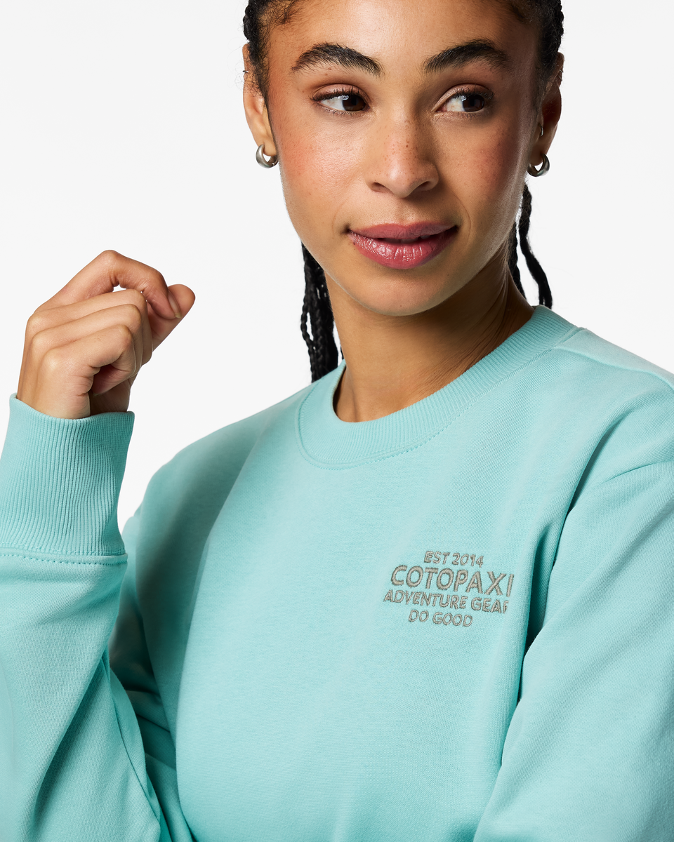 Adventure Gear Crew Sweatshirt - Women's - Tide Pool - US 5378