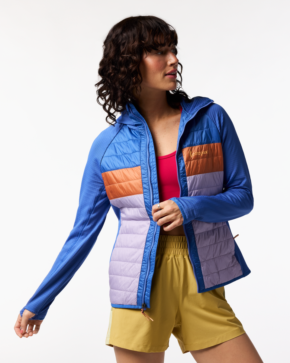 Capa Hybrid Insulated Hooded Jacket - Women's - Azure/Moonbeam - US 4587