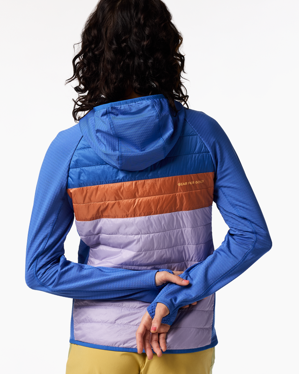 Capa Hybrid Insulated Hooded Jacket - Women's - Azure/Moonbeam - US 4587