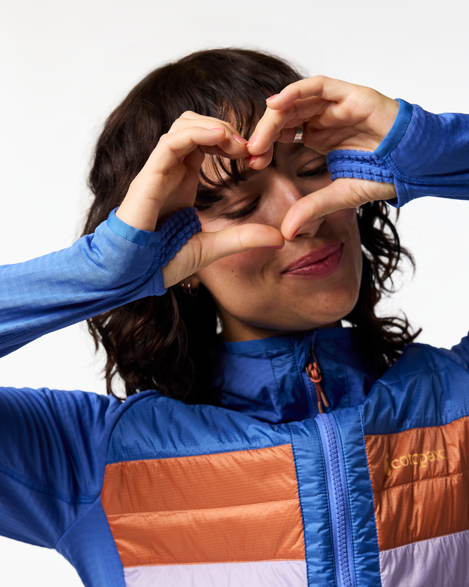 Capa Hybrid Insulated Hooded Jacket - Women's - Azure/Moonbeam - US 4587