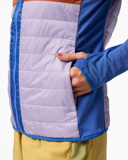 Capa Hybrid Insulated Hooded Jacket - Women's - Azure/Moonbeam - US 4587