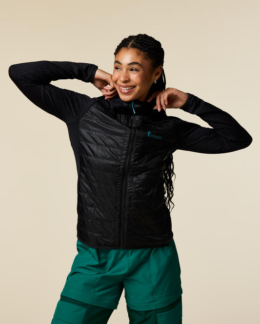 Capa Hybrid Insulated Hooded Jacket - Women's - Cotopaxi Black - US 8290