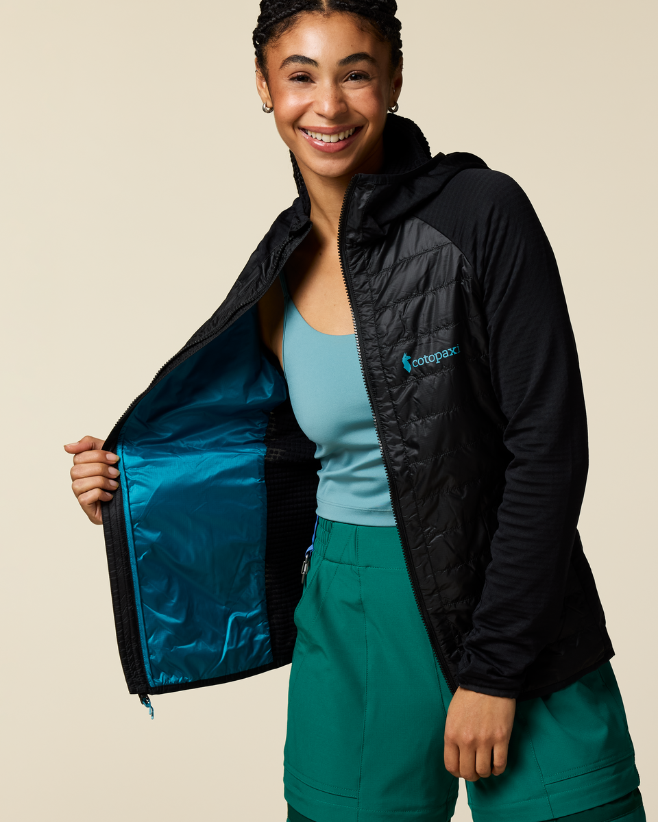 Capa Hybrid Insulated Hooded Jacket - Women's - Cotopaxi Black - US 8290