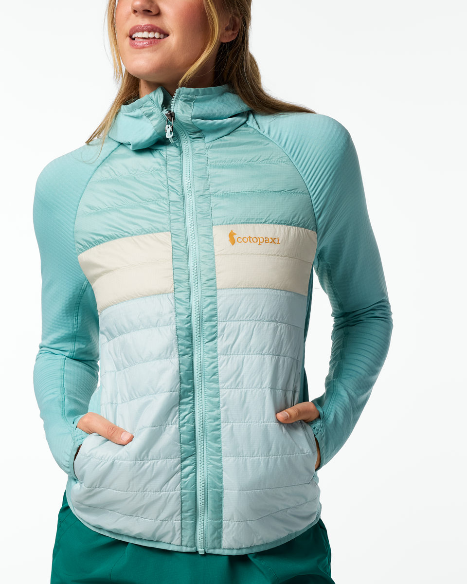 Capa Hybrid Insulated Hooded Jacket - Women's - Tide Pool/Surf - US 4442