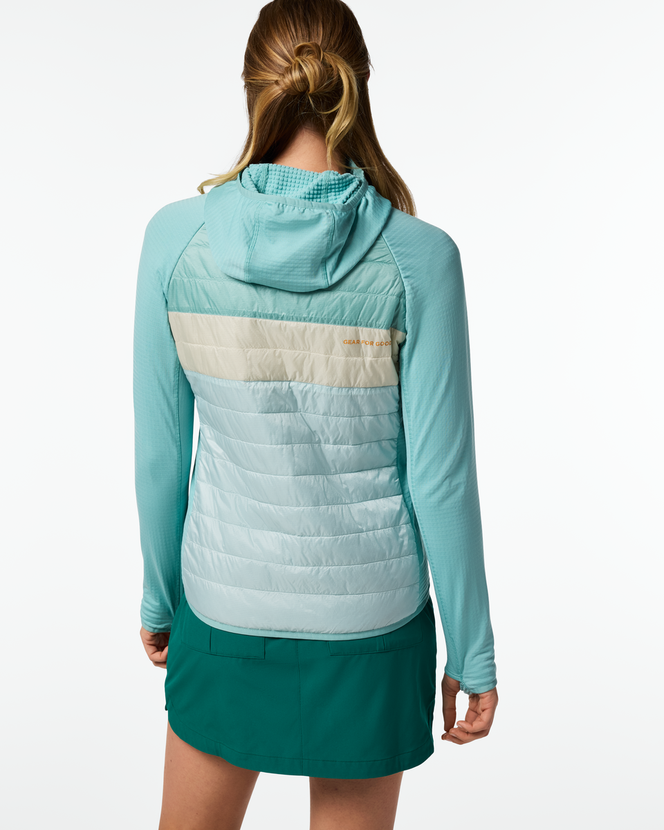 Capa Hybrid Insulated Hooded Jacket - Women's - Tide Pool/Surf - US 4442