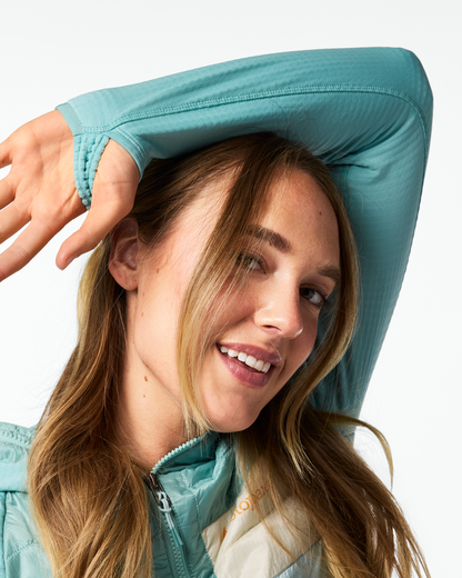 Capa Hybrid Insulated Hooded Jacket - Women's - Tide Pool/Surf - US 4442