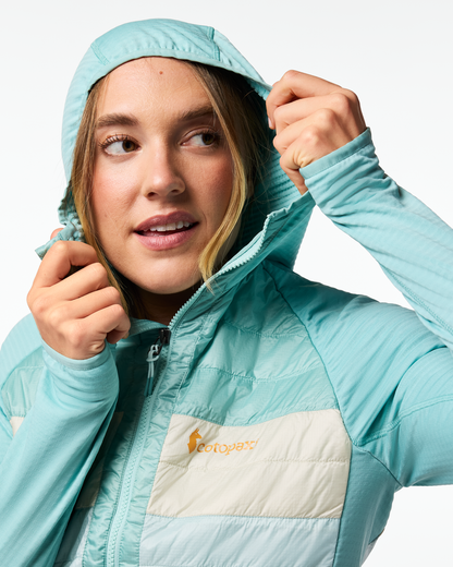 Capa Hybrid Insulated Hooded Jacket - Women's - Tide Pool/Surf - US 4442