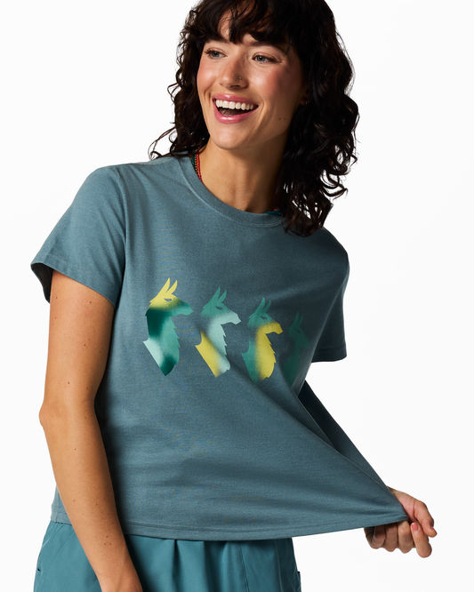 Cuatro Bitmap T-Shirt - Women's - Everglade - US 2373