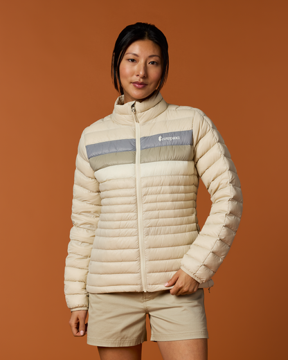 Fuego Down Jacket - Women's - Cream Stripes - US 8505