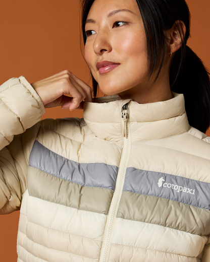 Fuego Down Jacket - Women's - Cream Stripes - US 8505