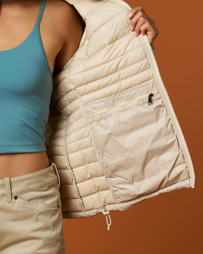 Fuego Down Jacket - Women's - Cream Stripes - US 8505